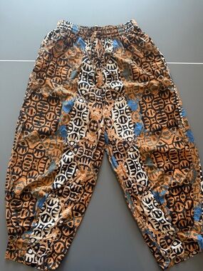 Urban Outfitters Printed harem barrel pant with Elastic waist